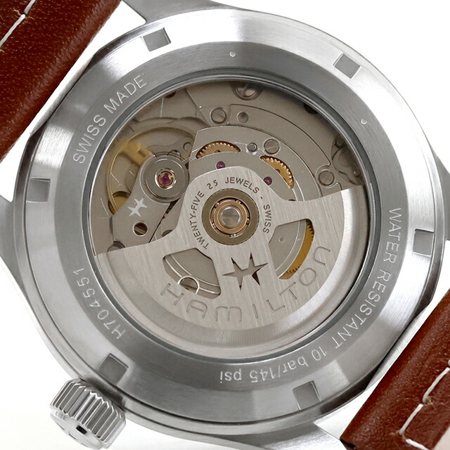 ハミルトン カーキ フィールド オート 38mm 自動巻き 腕時計 ブランド メンズ HAMILTON KHAKI FIELD H70455560 アナログ グリーン ブラウン おしゃれ 防水 プレゼント 男性 実用的
