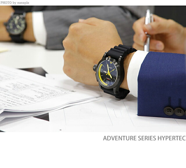 エム ティー エム HYPERTEC クオーツ 腕時計 メンズ MTM HYP-SG44-ORNG-OR2S-A アナログ ブラック オレンジ 黒 ブランド おしゃれ 防水 プレゼント 男性 実用的