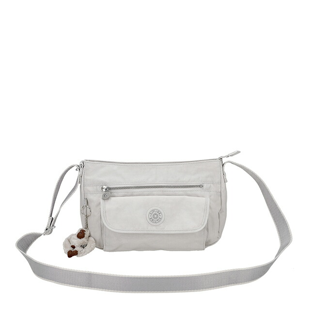 キプリング ショルダーバッグ レディース ブランド Kipling CHINA KI93900NR COOL FOG ライトグレー 斜めがけ 高級 おしゃれ プレゼント 女性 実用的 かわいい