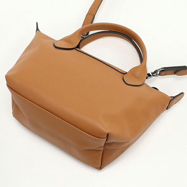 ロンシャン ハンドバッグ レディース ブランド Longchamp 2WAY レザー 1500 ブラウン 軽量 小さめ 手提げ 高級 おしゃれ プレゼント 女性 実用的 かわいい