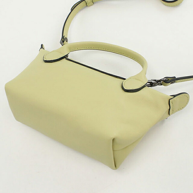 ロンシャン ハンドバッグ レディース ブランド Longchamp 2WAY レザー 34205 イエロー 軽量 小さめ 手提げ 高級 おしゃれ プレゼント 女性 実用的 かわいい