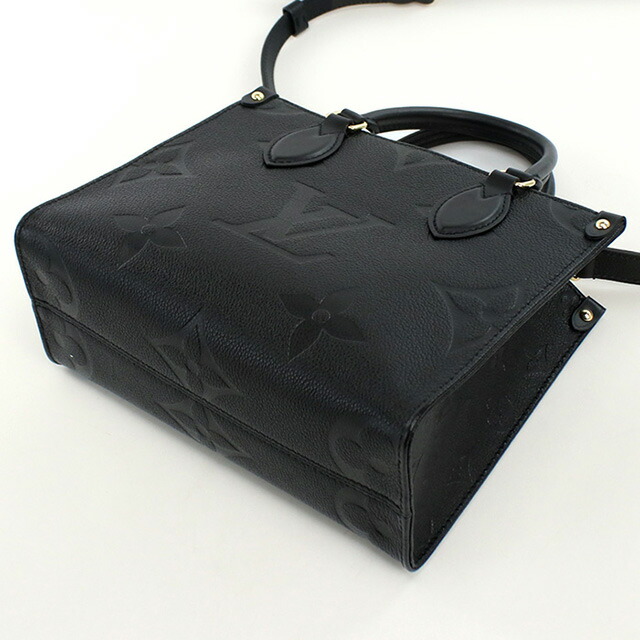 ルイヴィトン トートバッグ レディース ブランド LOUIS VUITTON アンプラント オンザゴー PM M45653 ブラック バッグ 軽量 手提げ 高級 おしゃれ プレゼント 女性 実用的 かわいい