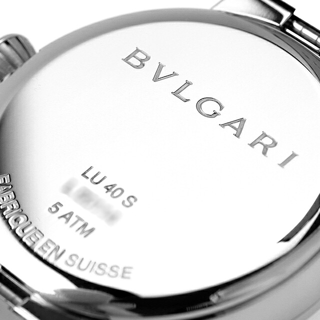 ブルガリ ルチェア 自動巻き 腕時計 メンズ BVLGARI LU40C6SLD シルバー ブラック 黒 スイス製 高級 ブランド おしゃれ 防水 プレゼント 男性 実用的