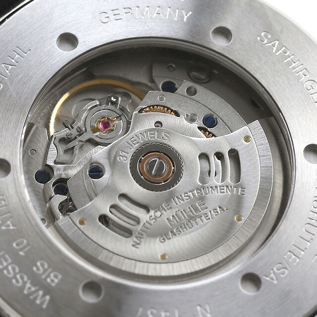 ミューレ・グラスヒュッテ TEUTONIA SPORT II “RACING GREEN” 自動巻き 腕時計 ブランド メンズ Muhle Glashutte M1-29-74-LB アナログ ブラック グリーン 黒 ドイツ製