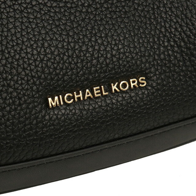 マイケル・コース ショルダーバッグ セミショルダー レディース MICHAEL KORS PRESTON レザー バングラデシュ 30S4G0PL5L BLACK ブラック バッグ 斜めがけ ブランド 高級 おしゃれ プレゼント 女性 実用的 かわいい