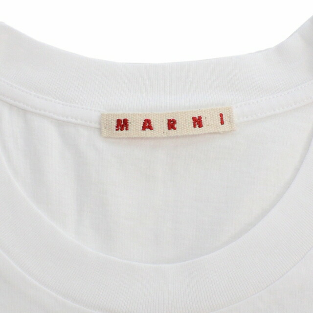 マルニ Tシャツ メンズ MARNI コットン100% ポルトガル HUMU0198PE ホワイト系 ファッション 選べるモデル プレゼント 実用的