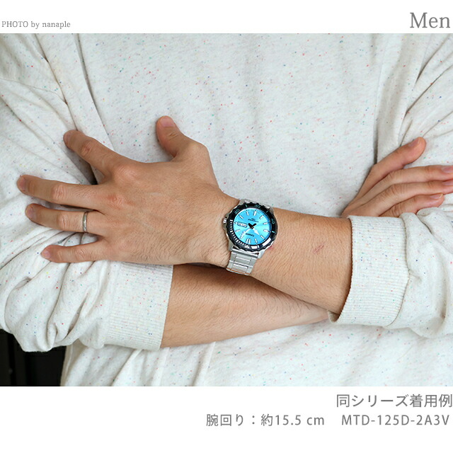 カシオ チープカシオ CASIO アウトドア クォーツ 電池式 MTD-125D-2A3V スタンダード 海外モデル メンズ チプカシ 腕時計 ブランド カシオ CASIO アウトドア アナログ ブルー おしゃれ 防水 小さい 軽い かわいい プレゼント 実用的