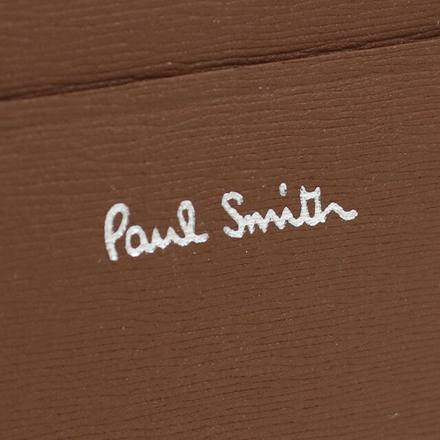 ポール・スミス カードケース メンズ Paul Smith レザー イタリア M1A4768 BROWN ブラウン系 財布 定期入れ ブランド 高級 おしゃれ プレゼント 実用的