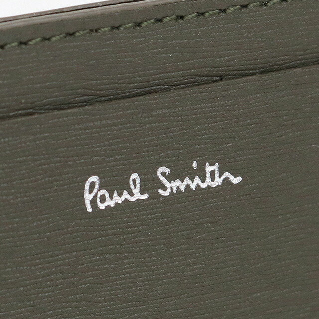 ポール・スミス カードケース メンズ Paul Smith レザー イタリア M1A4768 グレー系 財布 定期入れ ブランド 高級 おしゃれ プレゼント 実用的