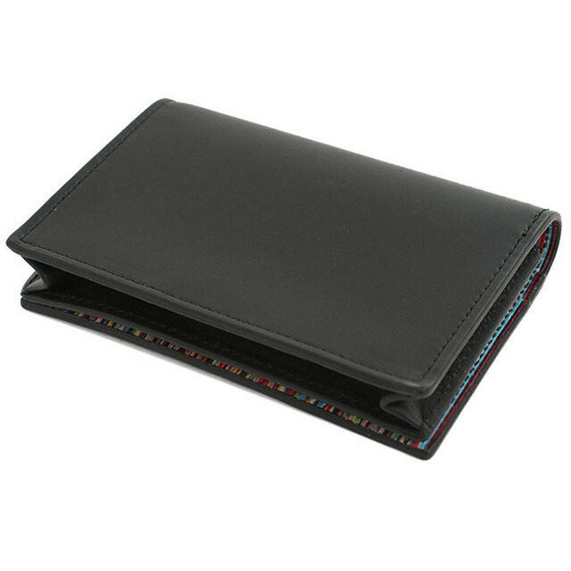 ポール・スミス 名刺入れ メンズ ブランド Paul Smith レザー M1A6758 ブラック 小物 高級 おしゃれ プレゼント 実用的