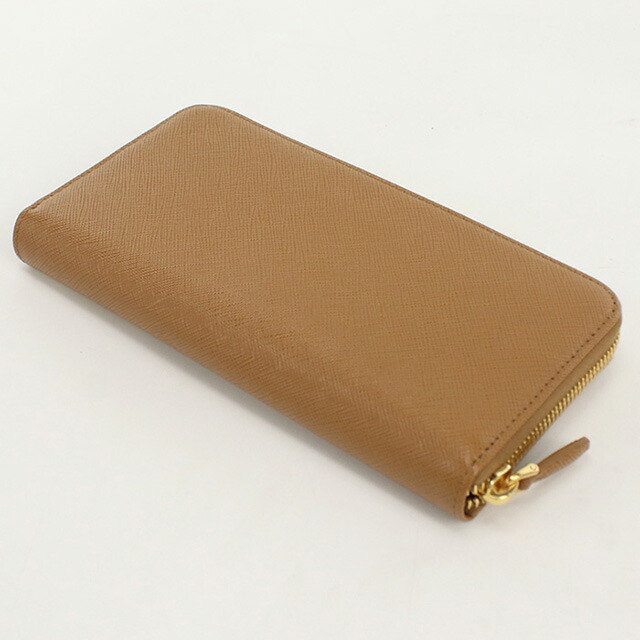 プラダ 長財布ラウンドファスナー レディース ブランド PRADA 1ML506 CARAMEL 財布