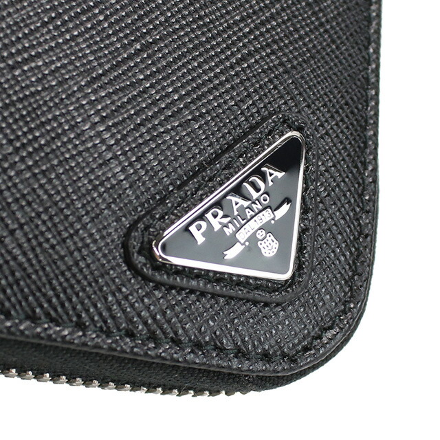 プラダ 長財布ラウンドファスナー メンズ PRADA イタリア 2ML317 NERO ブラック 財布 ウォレット ブランド 高級 おしゃれ プレゼント 実用的