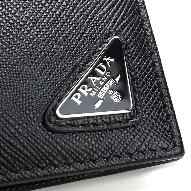プラダ 二つ折り財布 二折財布小銭入付き 二つ折り財布 二折財布 メンズ ブランド PRADA 2MO738 NERO
