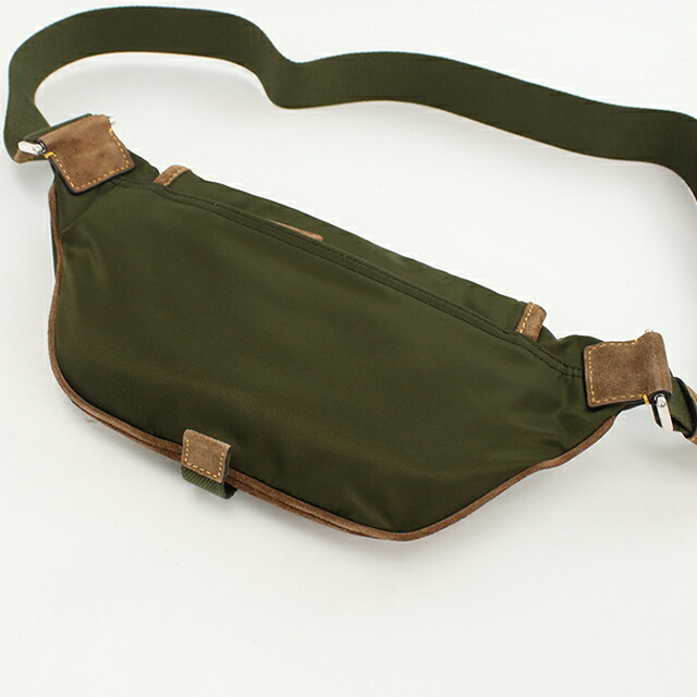 プラダ ボディバッグ メンズ ブランド PRADA 2VH176 カーキ バッグ 斜めがけ 軽量 小さめ ブランド 高級 おしゃれ プレゼント 男性 実用的 かっこいい