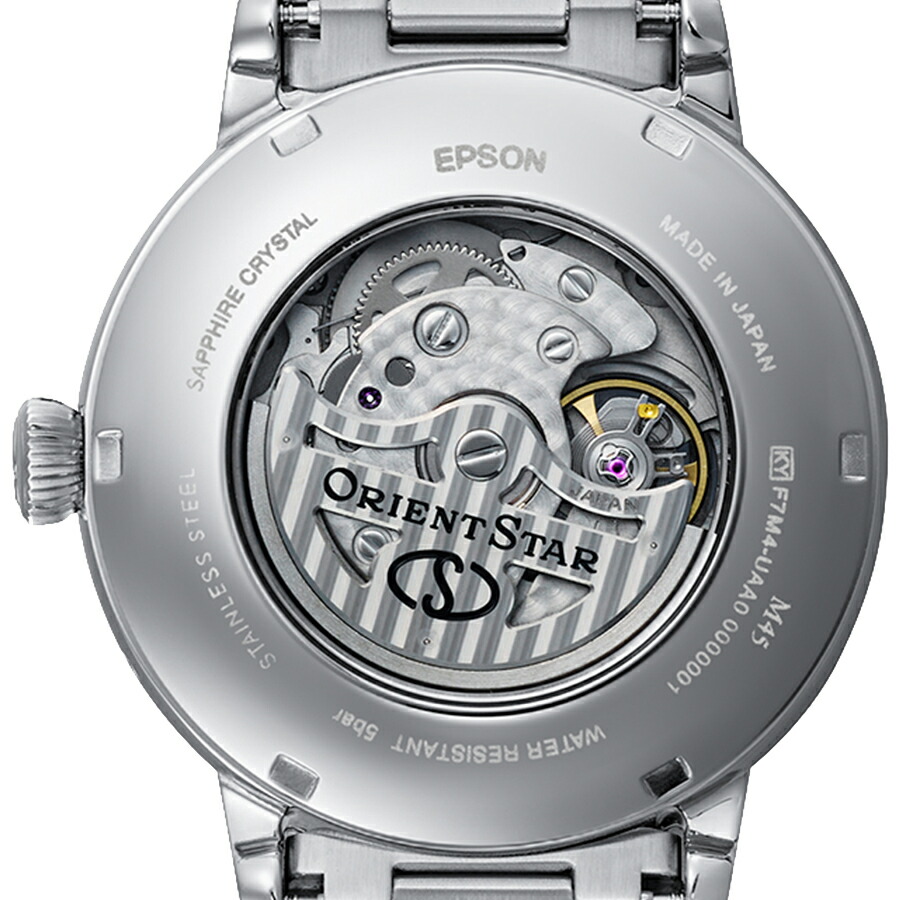 オリエントスター Classic Collection M45 F7 Mechanical Moon Phase 自動巻き 腕時計 ブランド メンズ ムーンフェイズ オープンハート ORIENT STAR RK-BT0002L ネイビー おしゃれ 防水 プレゼント 男性 実用的