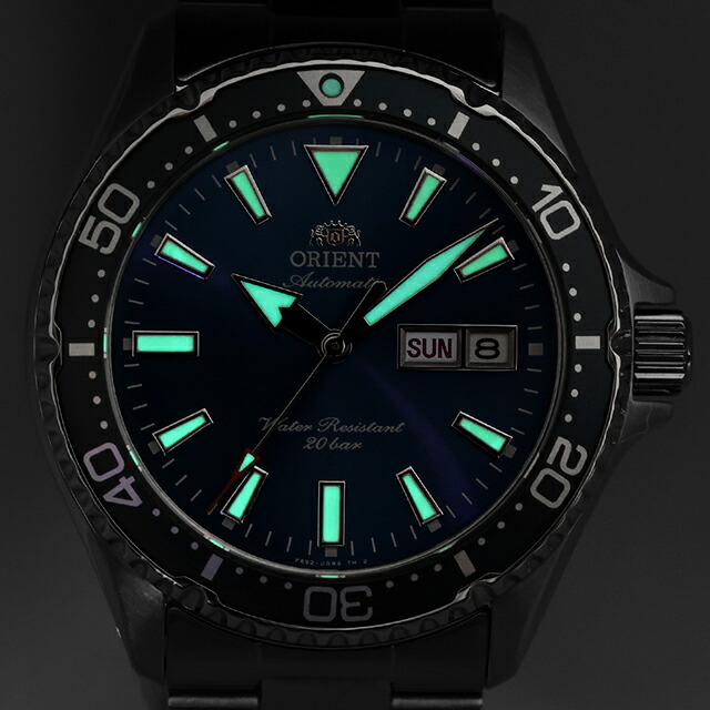 オリエント スポーツ マコ 自動巻き 腕時計 ブランド メンズ ORIENT SPORTS RN-AA0824L アナログ ブルー おしゃれ 防水 プレゼント 男性 実用的