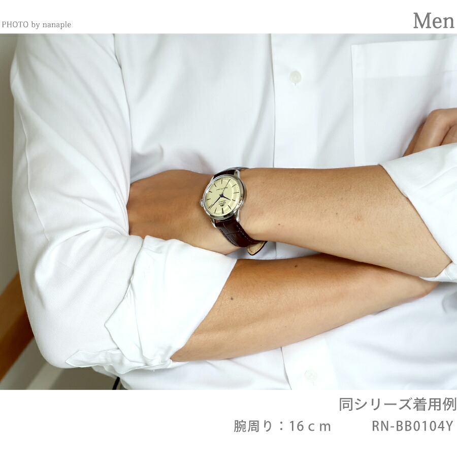 オリエント クラシック バンビーノ Orient Bambino 自動巻き 腕時計 ブランド メンズ ORIENT CLASSIC RN-BB0102E アナログ モスグリーン ダークブラウン おしゃれ 防水 文字盤 大きい プレゼント 男性 実用的