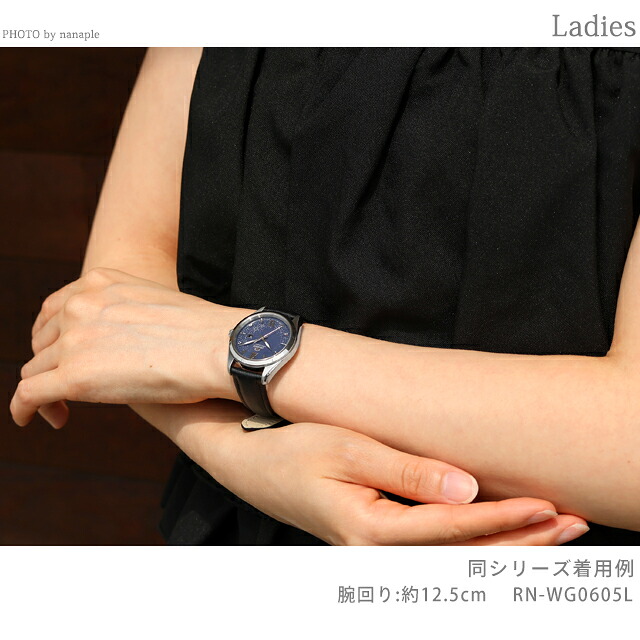 オリエント コンテンポラリー オリエント ストレット ソーラーパワード 腕時計 ブランド レディース ORIENT CONTEMPORARY RN-WG0605L アナログ ネイビー ブラック 黒 おしゃれ 防水 かわいい プレゼント 女性 実用的