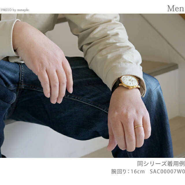 オリエント バンビーノ 自動巻き 腕時計 メンズ 革ベルト ORIENT SAC00009N0 アナログ クリームイエロー ブラウン ブランド おしゃれ 防水 文字盤 大きい プレゼント 男性 実用的