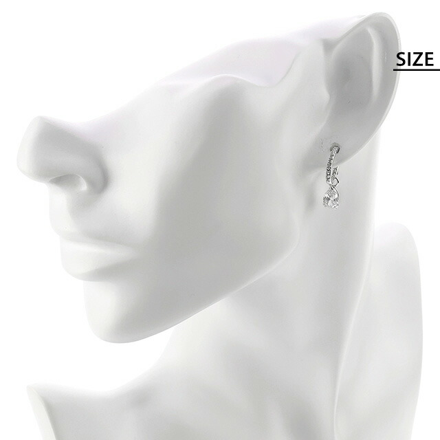 スワロフスキー ピアス レディース ブランド SWAROVSKI Stilla フープ スワロフスキー 両耳用 5636716 シルバー アクセサリー