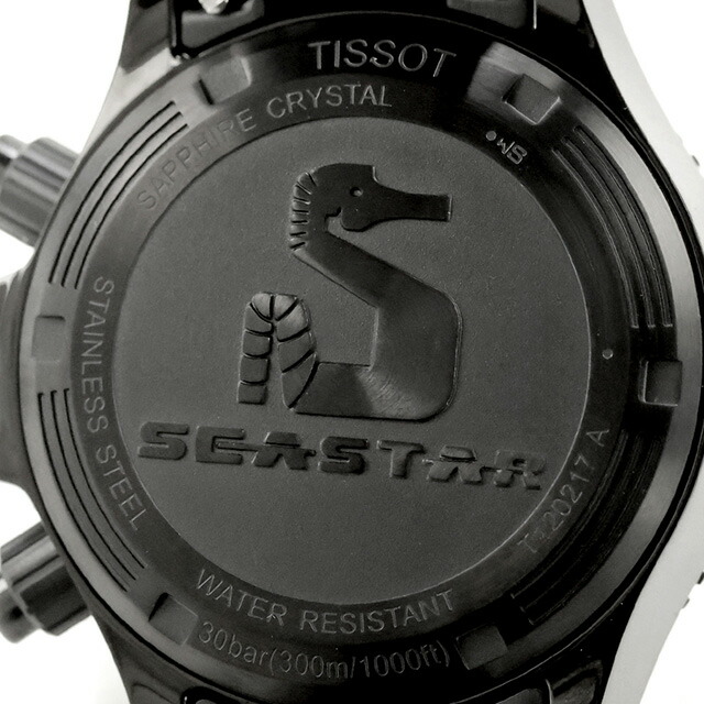 ティソ シースター 1000 クォーツ 電池式 腕時計 ブランド メンズ クロノグラフ TISSOT T120.217.33.061.00 アナログ グレーグラデーション ブラック 黒 スイス製 おしゃれ 防水 プレゼント 男性 実用的