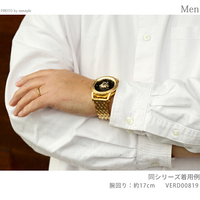 ヴェルサーチ パラッツォ クオーツ 腕時計 メンズ VERSACE VERD01623 アナログ ブラック ピンクゴールド 黒 スイス製 高級 ブランド おしゃれ 防水 プレゼント 男性 実用的