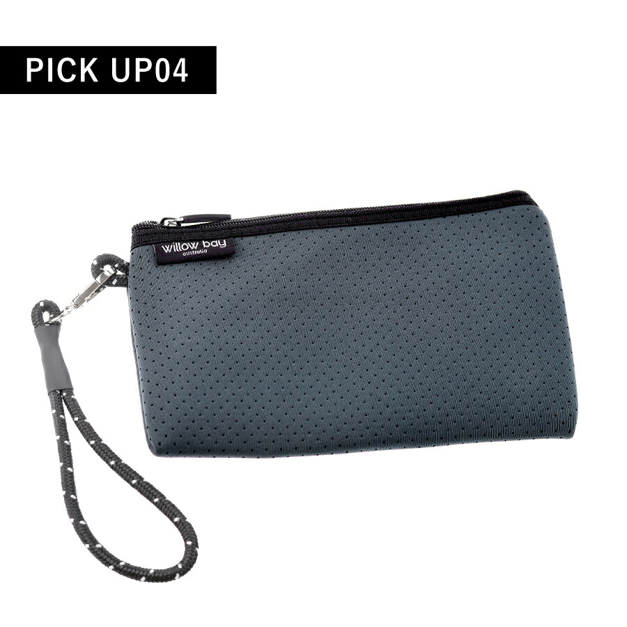 ウィローベイ トートバッグ レディース ブランド WILLOWBAY BOUTIQUE ネオプレントートバッグ ポーチ 1102 CHARCOAL バッグ 軽量 手提げ 高級 おしゃれ プレゼント 女性 実用的 かわいい