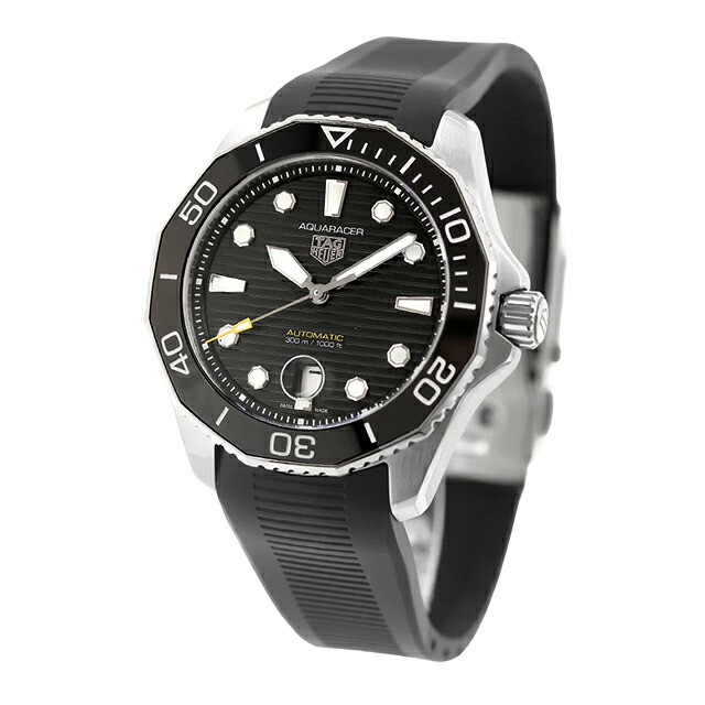 タグ・ホイヤー アクアレーサー プロフェッショナル300 デイト 43mm 自動巻き 腕時計 ブランド メンズ TAG Heuer WBP201A.FT6197 アナログ ブラック 黒 おしゃれ 防水 プレゼント 男性 実用的