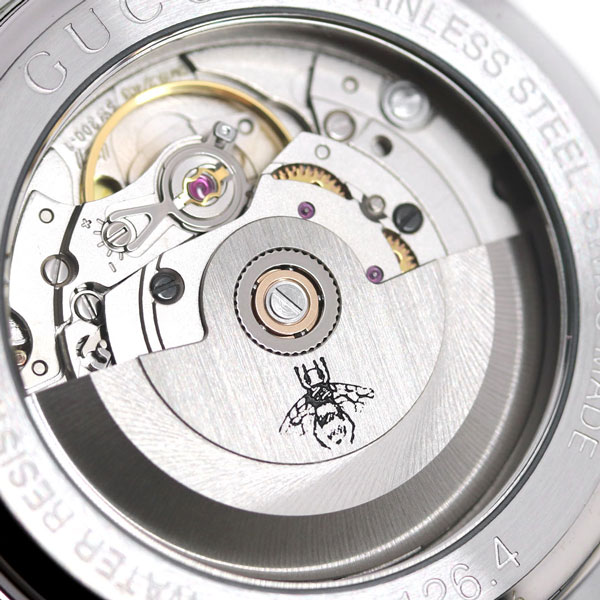グッチ 時計 Gタイムレス 38mm 自動巻き メンズ レディース 腕時計 YA126469A GUCCI G-TIMELESS ブラック 革ベルト 高級 ブランド おしゃれ 防水 プレゼント 実用的