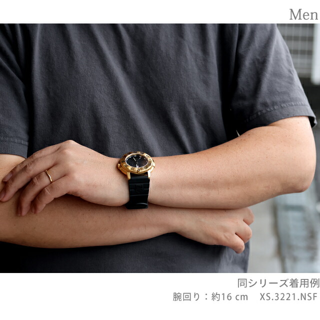 ルミノックス ファンデーションシリーズ クォーツ 電池式 腕時計 ブランド メンズ LUMINOX XS.3221.NSF アナログ ブラック 黒 スイス製 おしゃれ 防水 文字盤 大きい プレゼント 男性 実用的