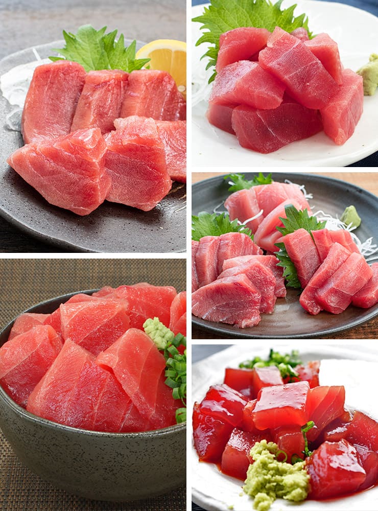 訳あり 天然マグロ トロ＆赤身セット 700g 解凍レシピ付 [バチ中赤700g]