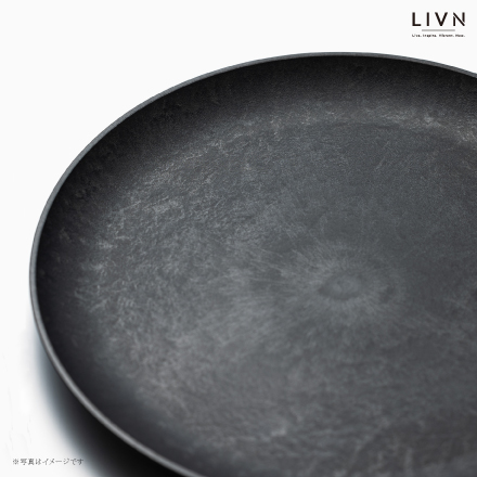 割れない食器 TRANSWOOD 中皿2枚セット(ブラック)　[ LIVN （リブン) ]