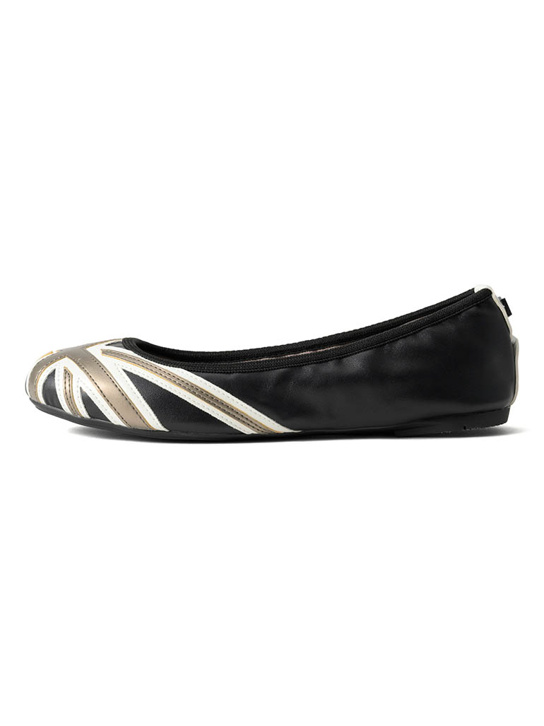 BUTTERFLY TWISTS JACQUI 折りたたみ可能フラットシューズ BLK/GRY