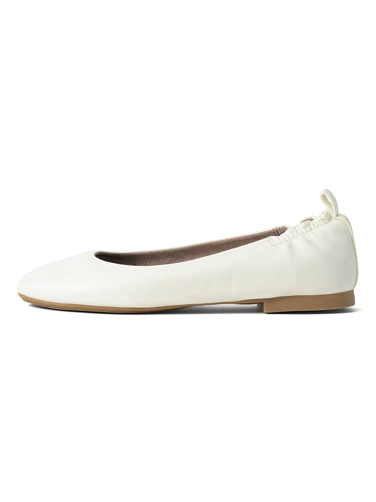 BUTTERFLY TWISTS JESSIE 折りたたみ可能フラットローヒールパンプス WHT