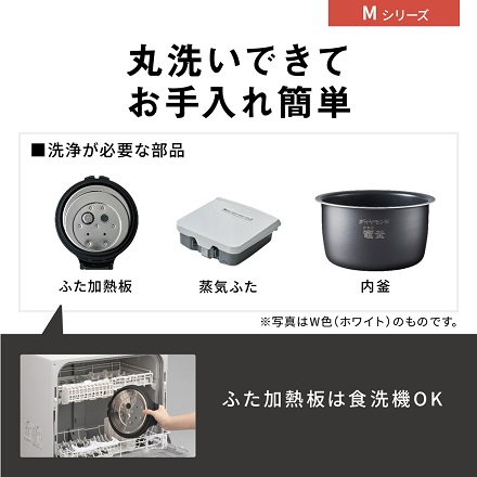 パナソニック 可変圧力IHジャー炊飯器 おどり炊き 5.5合炊き SR-M10B-W ホワイト