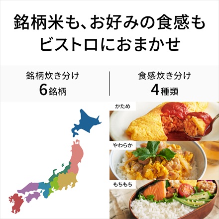 パナソニック 可変圧力IHジャー炊飯器 5.5合 SR-X710E-H ライトグレー