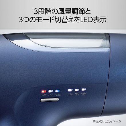 コイズミ MONSTER BLDCハイスピードドライヤー ネイビー KHD-M800/A