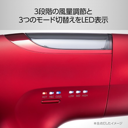 コイズミ MONSTER BLDCハイスピードドライヤー レッド KHD-M800/R