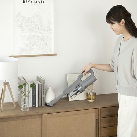 アイリスオーヤマ 充電式サイクロンスティッククリーナー グレー SCD-124P-H