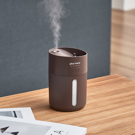 plusmore プラスモア 倒れても水がこぼれにくい充電式コードレス上部給水加湿 ペールレッド PBAHF004