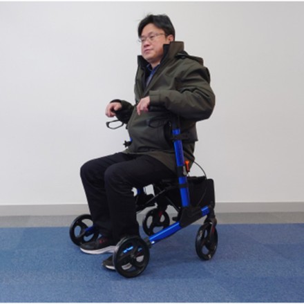 アルミ製折り畳み式 ライパットシルバーカー NEXT ブルー