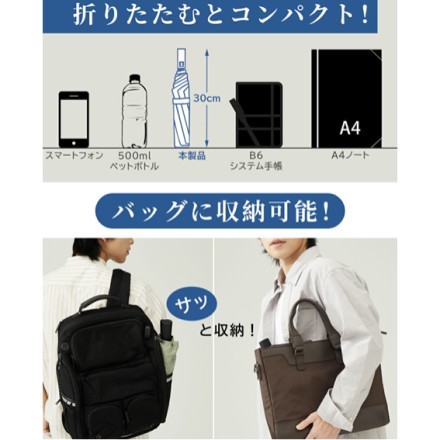 強風に強い10本骨 ワンタッチ自動開閉雨傘 ネイビー