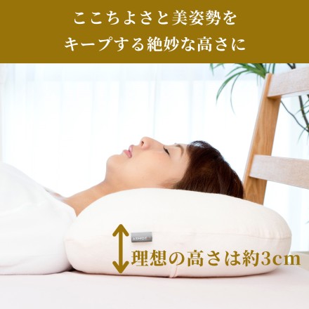 丸洗い 首や肩にやさしい快眠美容枕 NEW リンクルフリーピロー ペールピンク