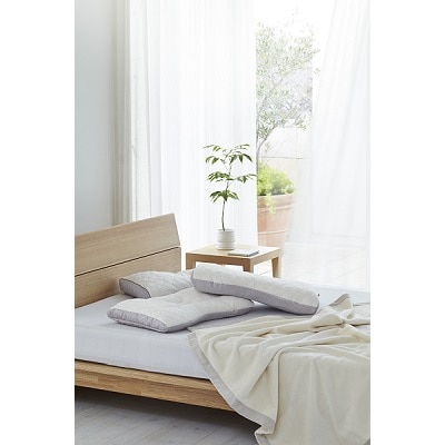 西川 ファインスムーズ ファインクオリティプレミアムダウン・フェザー＆わた枕（高め）70×43cm