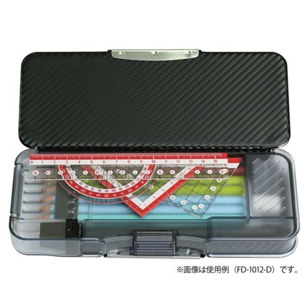 筆箱 ペンケース えんぴつチェック 両面筆入 ブレイブ ネイビー FDC