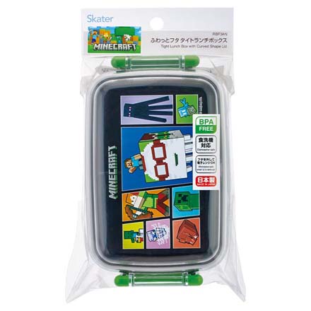 弁当箱 マインクラフトふわっとタイトランチボックス 450ml角型