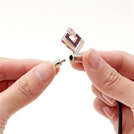 コラントッテ TAO スリム アラン ミニ 磁気 ネックレス シャンパンゴールド×ルビーレッドラメ(RD) ARAN mini ABARO02 L