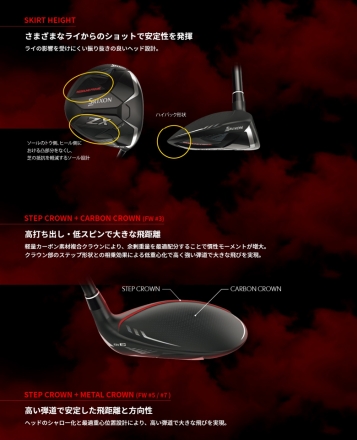 ダンロップ ゴルフ スリクソン ZX Mk-II フェアウェイウッド ディアマナ ZX-II 50 カーボンシャフト #5/18度/SR