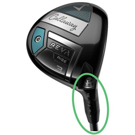 レディースキャロウェイ REVA RISE フェアウェイウッド ELDIO40 for Callaway カーボンシャフト 5FW/21度/L