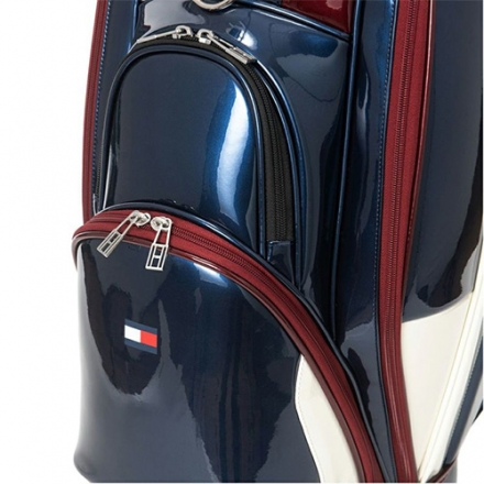 トミーヒルフィガー ゴルフ THMG5FC1 エナメルスポーツ カート キャディバッグ トリコロール(90)